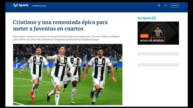 Juventus avanz&amp;oacute; en la Champions de la mano de Cristiano y as&amp;iacute; reaccion&amp;oacute; la prensa mundial.-foto-5