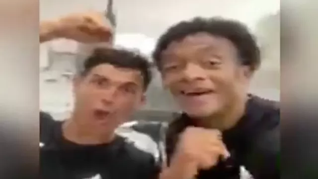 Aquí el divertido video de Juan Cuadrado y Cristiano Ronaldo | Video: Twitter.