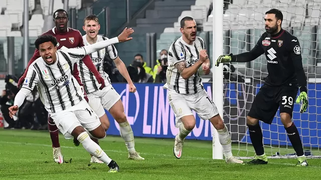 La Juventus consiguió sumar 20 puntos en la liga italiana. | Foto: AFP