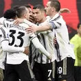 Juventus derrotó 3-1 al Milan  y no tira la toalla en la lucha por el Scudetto