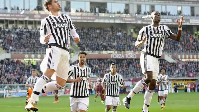 Juventus ganó 4-1 al Torino y sigue firme como líder de la Serie A de Italia