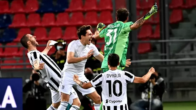 Juventus goleó 4-1 a Bolonia, clasificó a la Champions y celebró como si ganara un título