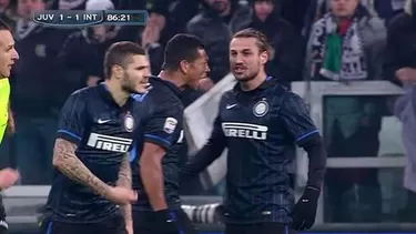 Juventus-Inter: Daniel Osvaldo por poco se &#39;come vivo&#39; a Mauro Icardi