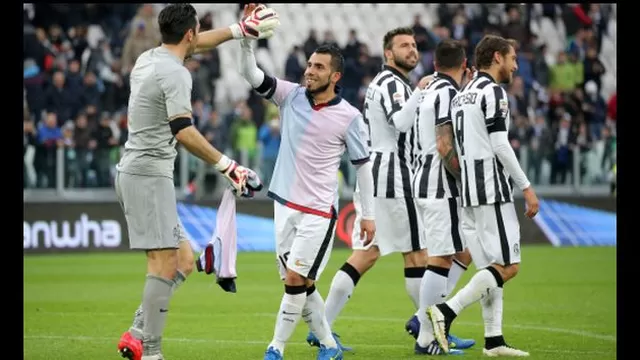 Juventus, más líder que nunca en la Serie A con gol de Tevez