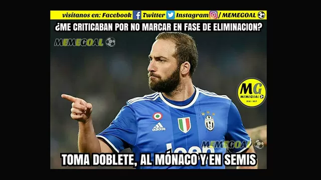 Juventus: memes tras la victoria sobre el Mónaco con goles de Higuaín-foto-2