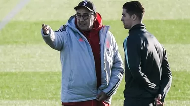 Maurizio Sarri es DT de la Juventus desde junio de 2019. | Foto: AFP