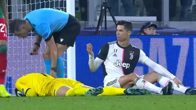 Juventus vs. Lokomotiv: árbitro le perdonó a Cristiano Ronaldo una jugada peligrosa