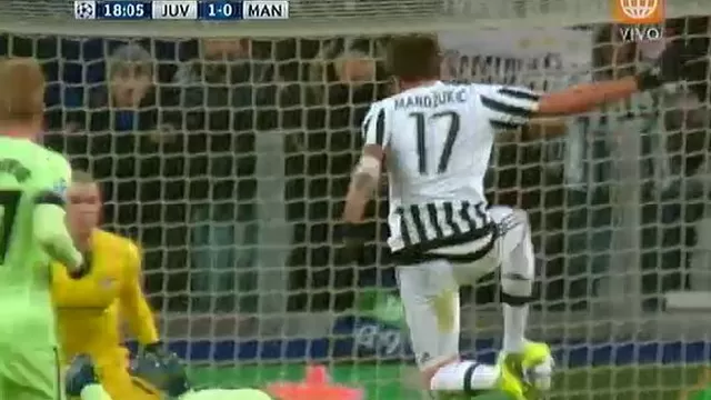 Juventus vs. Manchester City: Mandzukic puso el 1-0 con esta definición