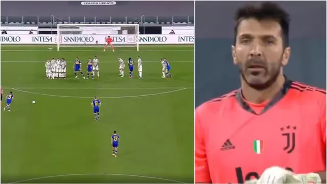 Juventus vs. Parma: Gianluigi Buffon sufrió un espectacular gol de tiro libre