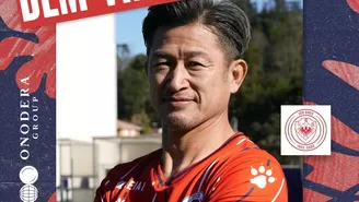 Kazu Miura, delantero japonés de 55 años, jugará en Portugal