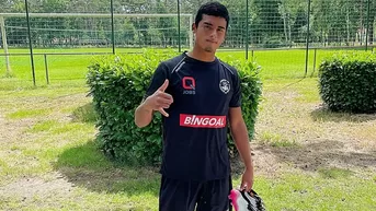 Kluiverth Aguilar posó por primera vez con los colores del Lommel SK de Bélgica