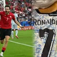 Kvaratskhelia compartió el regalo que le hizo Cristiano Ronaldo tras el duelo por Eurocopa 2024