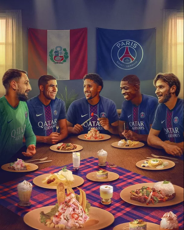 El saludo de PSG a Perú por Fiestas Patrias en 2025. (Foto Fuente X @PSG_espanol)