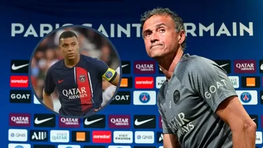 Luis Enrique se pronunció luego del anuncio de Kylian Mbappé sobre su salida del PSG / Foto: AFP