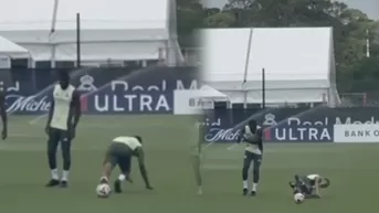 Kylian Mbappé cometió curioso blooper en práctica del Real Madrid