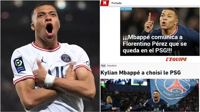 Kylian Mbappé continuará en el PSG y así informan los medios europeos