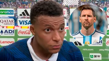 Kylian Mbappé contundente con Messi tras ser goleador de los Mundiales / Foto: DSports y Getty Kylian Mbappé contundente con Messi tras ser goleador de los Mundiales / Foto: DSports y Getty