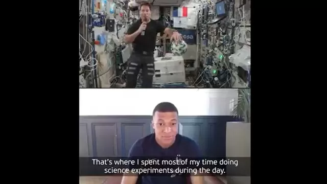 Kylian Mbappé conversó con astronauta de la Estación Espacial Internacional