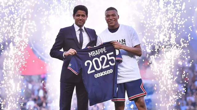 Mbappé se queda en PSG hasta 2025. | Foto: PSG/Video: Espn