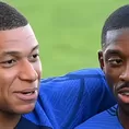 Mbappé le dio la bienvenida al PSG a Ousmane Dembélé