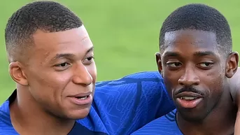 Mbappé le dio la bienvenida al PSG a Ousmane Dembélé