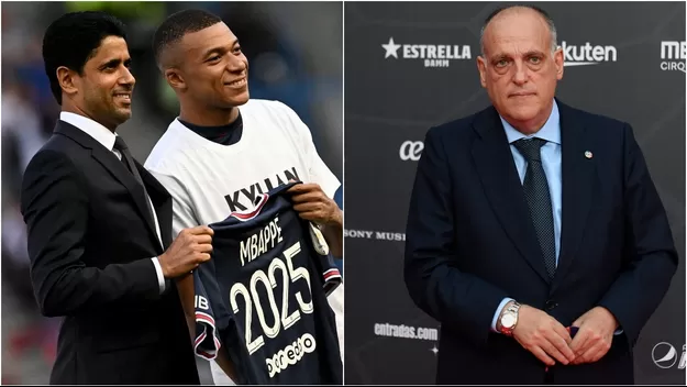 Kylian Mbappé: Nasser Al-Khelaïfi le respondió al presidente de LaLiga