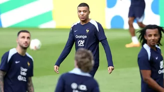 Kylian Mbappé reapareció en entrenamiento de la selección de Francia