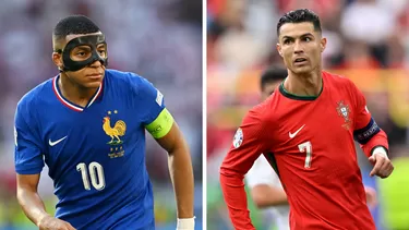 Mbappé y Ronaldo se enfrentarán por los cuartos de final de la Eurocopa / Foto: AFP