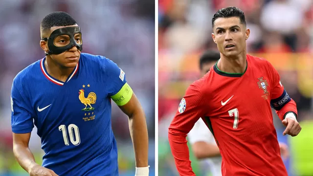 Mbappé y Ronaldo se enfrentarán por los cuartos de final de la Eurocopa / Foto: AFP