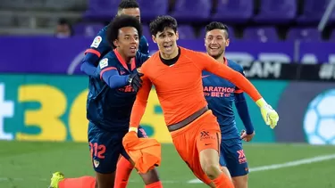 Bono anotó en el cuarto minuto de descuento en el Valladolid vs. Sevilla. | Foto: LaLiga/Video: Movistar