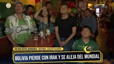 Los hinchas bolivianos sufrieron la derrota ante Irak en México, quedando así fuera del sueño mundialista. | Desvelados