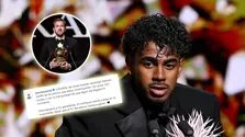 Lamine Yamal lanzó firme mensaje tras quedar tercero en el Balón de Oro 2026