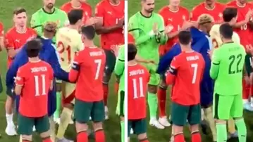 Lamine Yamal no le dio cara a Cristiano Ronaldo luego de la final