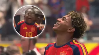 Lamine Yamal se divirtió al ver curioso festejo de su hermano en triunfo de España
