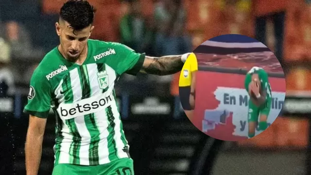 ¡Terrible! Lanzaron navaja a un jugador durante encuentro entre Atlético Nacional vs. Independiente Medellín
