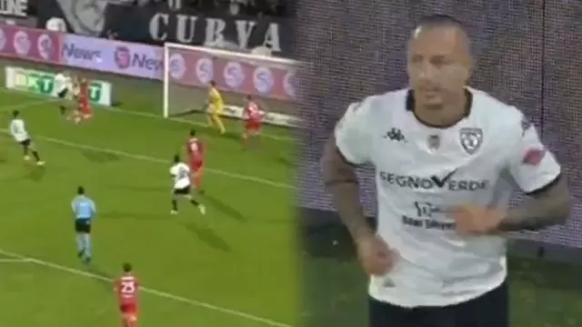Gianluca Lapadula anotó en el partido del Spezia vs Padoa por la Serie B de Italia / Captura / SportStream