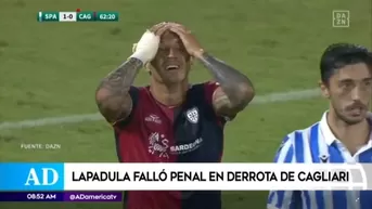 Lapadula falló penal en derrota del Cagliari