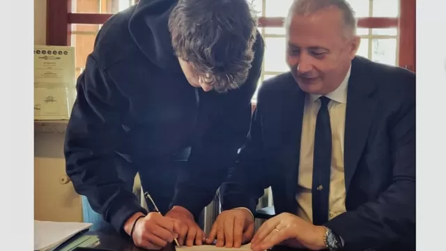 Lazio: Bisnieto de Mussolini firmó un contrato profesional con el club italiano