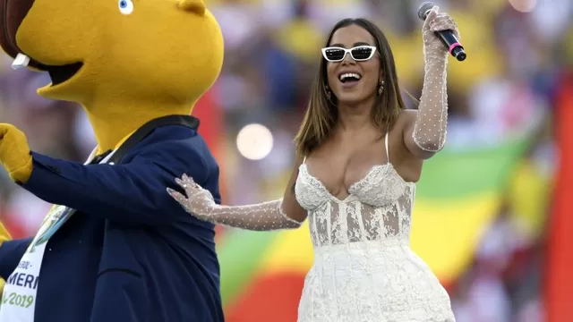 Anitta se presentó en la final de la Copa América de Brasil 2019.