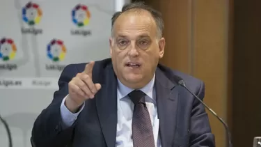 Javier Tebas fue claro al referirse al tema del racismo en el fútbol. | Foto: Twitter