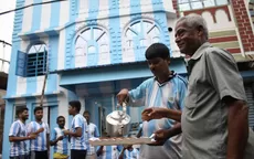Lionel Messi: admirador de la 'Pulga' pintó su casa de albiceleste en la India - Noticias de india