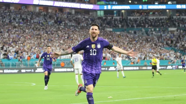Con doblete de Messi, Argentina goleó 3-0 a Honduras en amistoso de cara a Qatar 2022