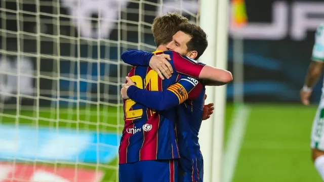 Con doblete de Messi, Barcelona goleó 3-0 al Elche y todavía sueña con LaLiga
