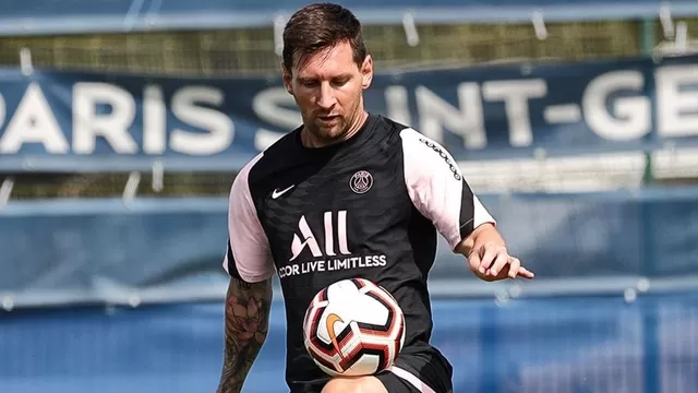 Lionel Messi brilló en su primer entrenamiento de fútbol en el PSG