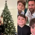 Lionel Messi celebró su primera Navidad como campeón del mundo