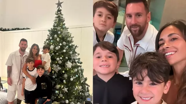 Messi grabó a Antonella bailando una cumbia en Navidad. | Fotos/Video: Instagram