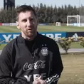 Lionel Messi: "Estoy contento de estar con la selección otra vez"