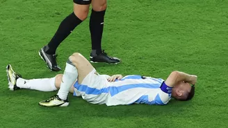 Lionel Messi se lesionó en la final ante Colombia por la Copa América 2024. | Video: Canal N.