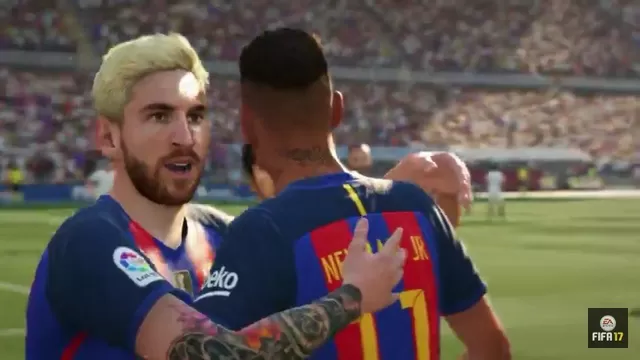 Lionel Messi luce su nuevo look en el último tráiler de FIFA 17