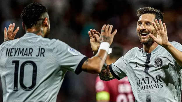 Lionel Messi marcó golazo de chalaca y selló el 5-0 del PSG al Clermont